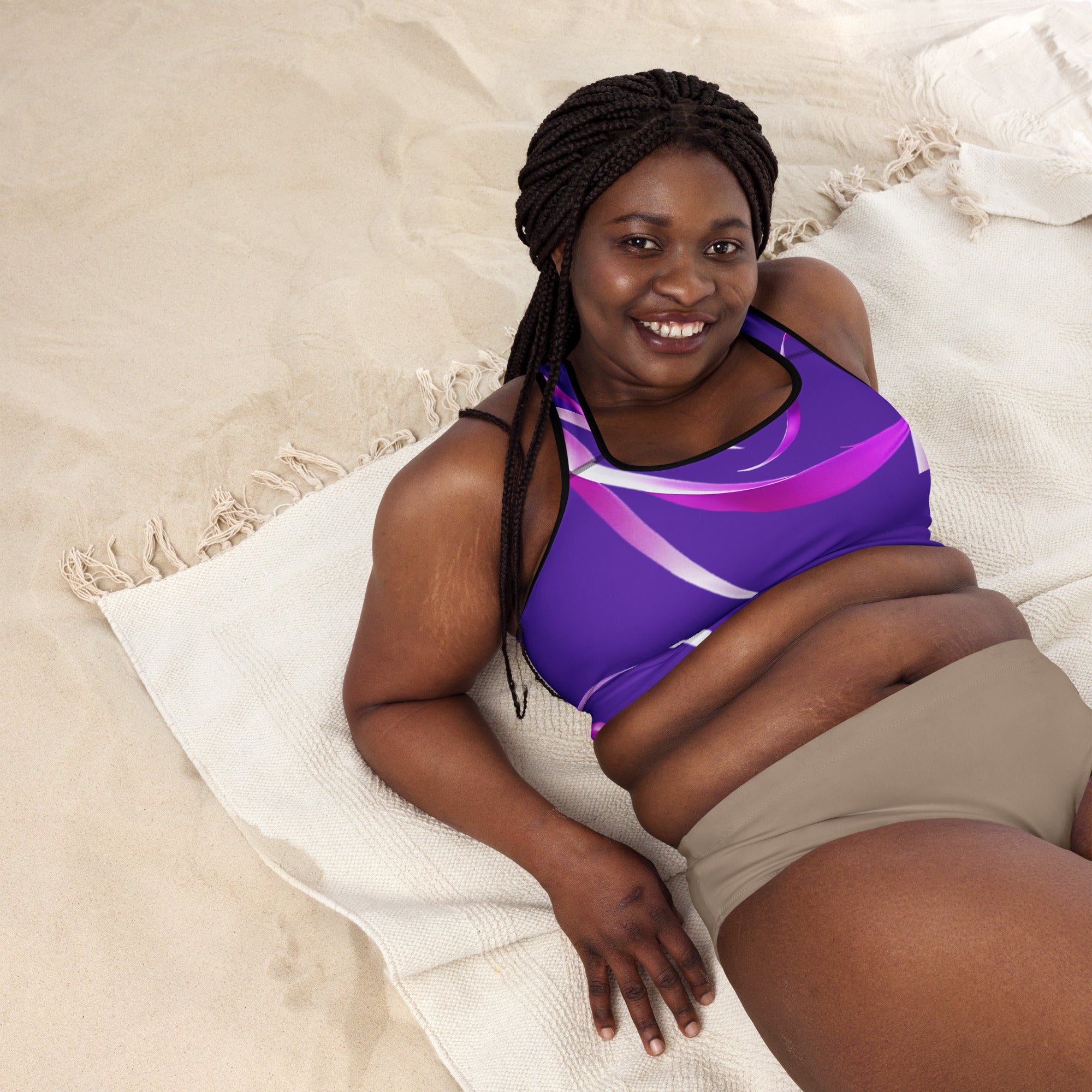 Sports Bra Gym top or Dance top. Yoga top or bra for pilates. La Danza by WickedYo.